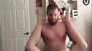 BubNPup: Bareback Daddy Bear Tops Pup