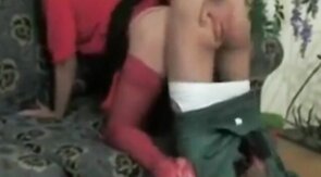 Diapered Crossdresser Bareback