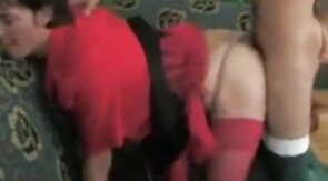 Diapered Crossdresser Bareback