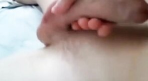 Twink Jacks Off to Xham Porn and Plays with Cum