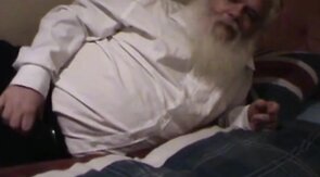 Fat Bear Daddy Wanks His Small Cock