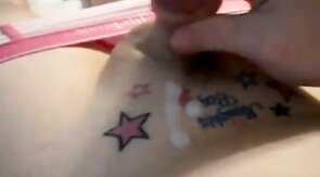 Pink Crossdresser's Small Cock Masturbation