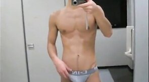 Asian Muscle Hunk Cums Twice