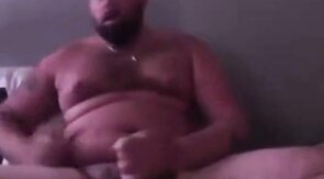 Muscular Daddy Bear Self Facial
