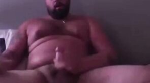 Muscular Daddy Bear Self Facial