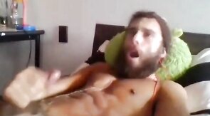 Moaning Masturbating Man