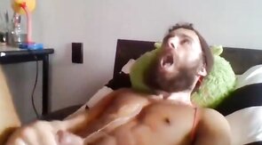 Moaning Masturbating Man