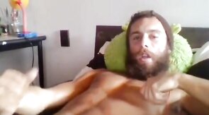 Moaning Masturbating Man