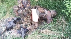 German Military Men Go Wild Outdoors