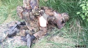 German Military Men Go Wild Outdoors