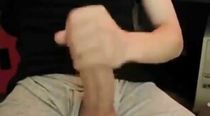 Big Cock, Huge Load! Amateur Handjob by a Man with a Big Dick!