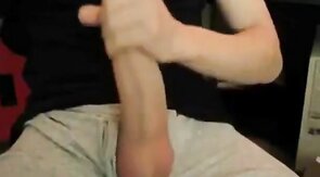 Big Cock, Huge Load! Amateur Handjob by a Man with a Big Dick!