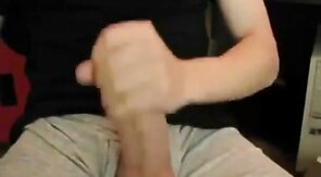 Big Cock, Huge Load! Amateur Handjob by a Man with a Big Dick!
