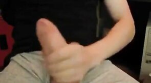 Big Cock, Huge Load! Amateur Handjob by a Man with a Big Dick!