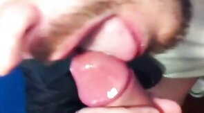 Public WC Blowjob by Amateur Cum Sucker