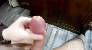 Cum Tribute to a Big Mushroom Head Cock