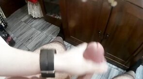 Cum Tribute to a Big Mushroom Head Cock