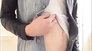 Twink cums hard while jacking off in college dorm room