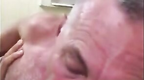 Amateur Daddy Gives Blowjob