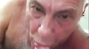 Amateur Daddy Gives Blowjob