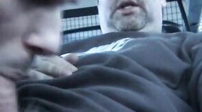 Big-Cock Blowjob in the Car with a Young Swedish Man