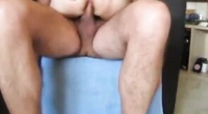 Bareback Riding Daddy's Cock
