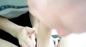 Amateur Dude Sucks Cock and Gets a Mouthful of Cum