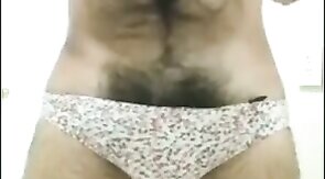 Muscle Man Strokes His Big Cock and Flexes