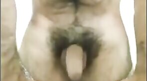 Muscle Man Strokes His Big Cock and Flexes