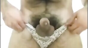 Muscle Man Strokes His Big Cock and Flexes