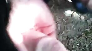 Bearded Man Masturbating Outdoors