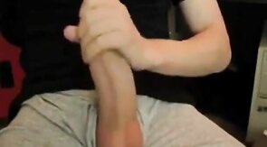 Big Cock, Huge Load! Amateur Handjob by a Man with a Big Dick!