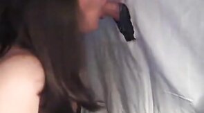 Crossdresser Blows Aussie at Gloryhole