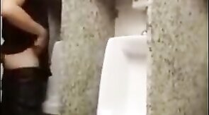 Breeding a Slut: Bareback in a Public Bathroom Orgy