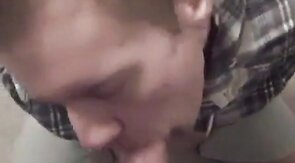 Big-Cock Blowjob - Cum Shot on Tongue