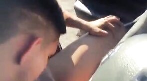 Public Blowjob Fun: Outdoor Handjob and Masturbation