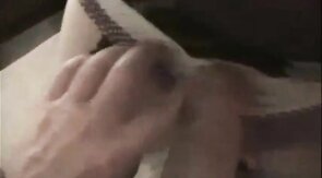 Cum-drenched Crossdresser Gets Bukkake by Big Cocks