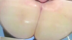 Rubbing My Big Fat Oily Ass on a Glass Table