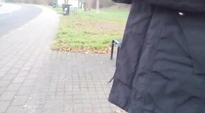 Big-Cock German Daddy Wanks Outdoors