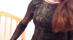 Mature Crossdresser Handjob with a Hunk