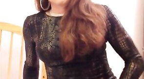 Mature Crossdresser Handjob with a Hunk