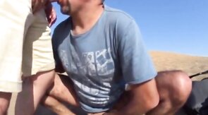 Bareback Outdoor Adventure With A Stranger On A Dune