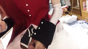 Cosplay Blowjob by Asian Crossdresser