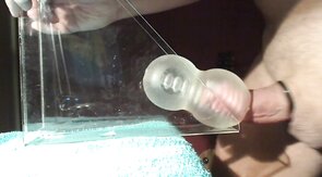 Daddy's Fleshlight Gets Filled with a Huge Load