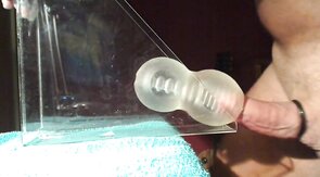 Daddy's Fleshlight Gets Filled with a Huge Load