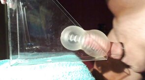 Daddy's Fleshlight Gets Filled with a Huge Load