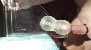 Daddy's Fleshlight Gets Filled with a Huge Load