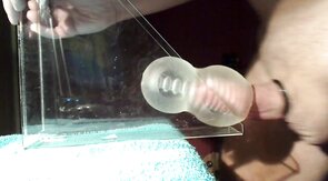 Daddy's Fleshlight Gets Filled with a Huge Load