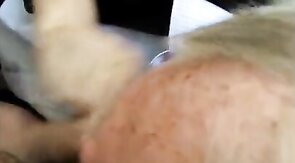 Old Man Sucks Young Cock Outdoors