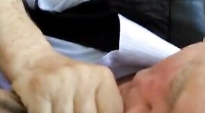 Old Man Sucks Young Cock Outdoors
